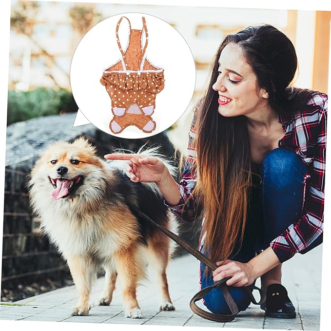 1pc Dog Diaper Panties for Female Dogs Breathable and Absorbent Design for Menstruation and Stylish Pattern
