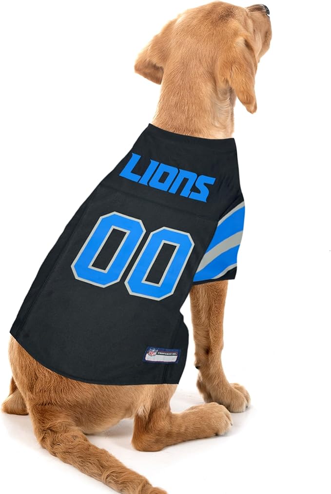 NFL Detroit Lions Color Rush Dog Jersey, Size: Small. Color Rush Jersey, Cool and Sporty Dog Shirt, Best Football Jersey Costume for Dogs & Cats. Licensed Jersey Shirt