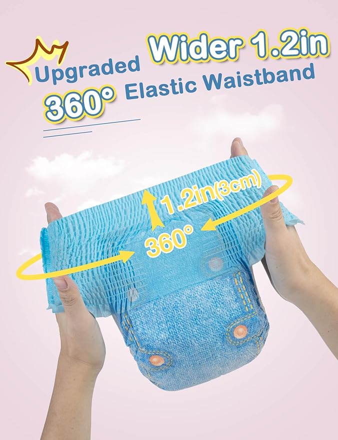 Dono Female Dog Diapers – Disposable Stretchy Waist Full Wraps for Dogs in Heat, 360° Leak-Proof and Super Absorbent – Available in 10-60 PCS for Small, Medium, and Large Dogs