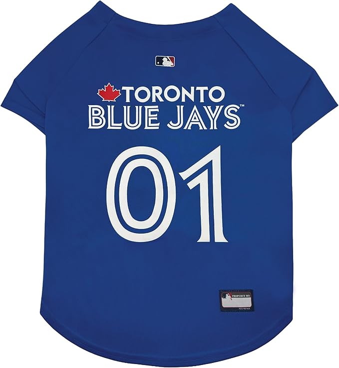 Official MLB Toronto Blue Jays Pet Jersey for Dogs & Cats, Size X-Large - Stylish Baseball Jersey for Your Furry Fan- Show Off Team Spirit with The Perfect Fan Apparel Gear for Pet, Dog & Cat