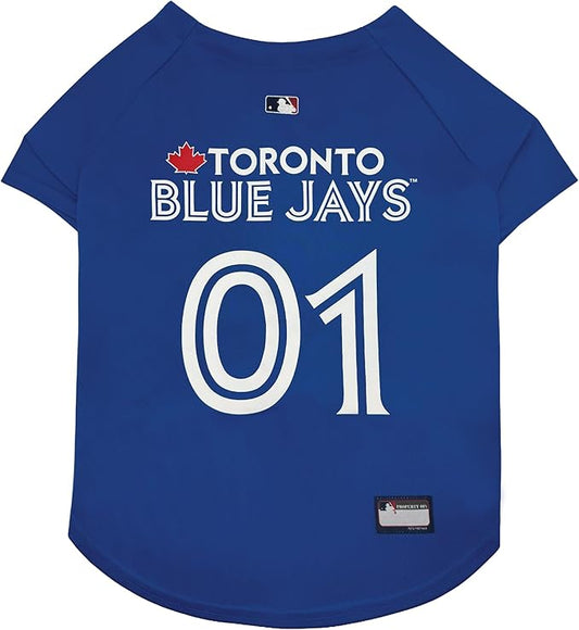 Official MLB Toronto Blue Jays Pet Jersey for Dogs & Cats, Size X-Large - Stylish Baseball Jersey for Your Furry Fan- Show Off Team Spirit with The Perfect Fan Apparel Gear for Pet, Dog & Cat