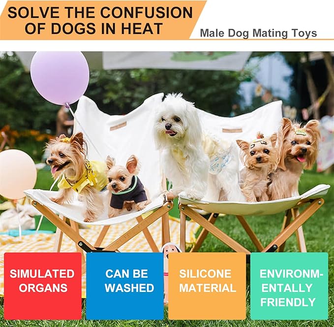 Male Dog Silicone Mating Toy, Dogs Interactive Sleeping Toys, Pet Dog Partner Toy for Male Estrus Dog,13cm