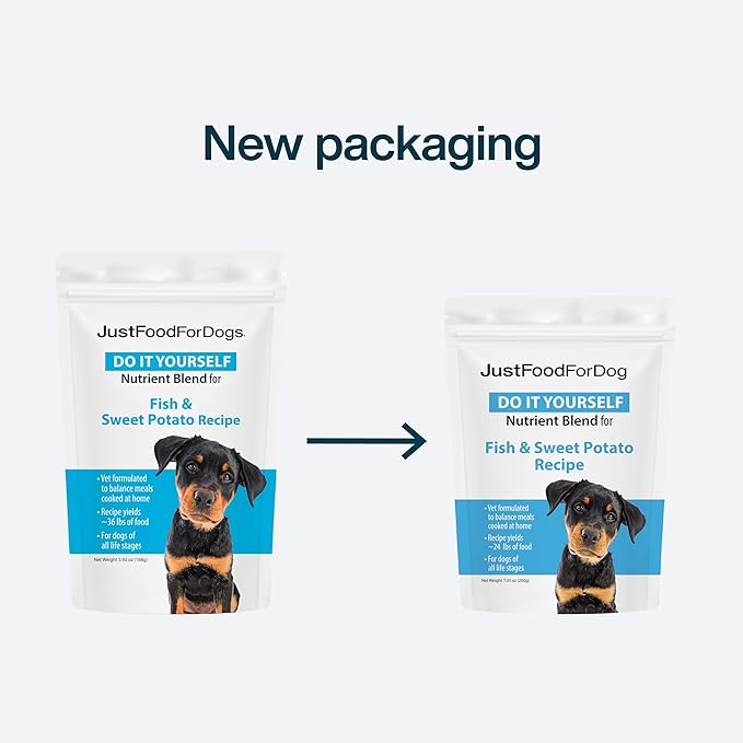 DIY Human Quality Dog Food - Fish and Sweet Potato Recipe (168 Grams)