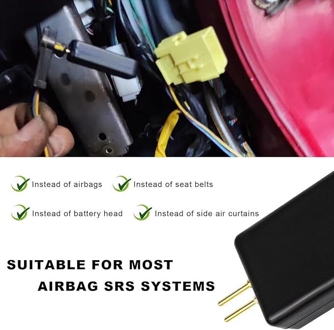4 PCS Car SRS Airbag Simulator Tester, Airbag Bypass Resistor Automotive Diagnostic Tool for Finding Faults, Universal SRS Scanner Inspection Tool for SUV Truck Pickup