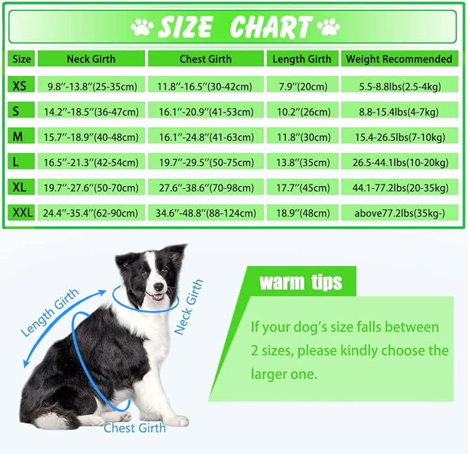 EMUST Dog Flotation Vest, Reflective Life Jacket for Small Dogs with Rescue Handle, Small Dog Vests Lifesaver for Swimming Boating Water with Front Neck Float, Green,S