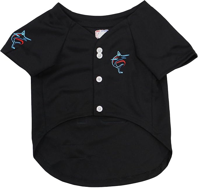 Official MLB Miami Marlins Pet Jersey for Dogs & Cats, Size X-Large - Stylish Baseball Jersey for Your Furry Fan- Show Off Team Spirit with The Perfect Fan Apparel Gear for Pet, Dog & Cat