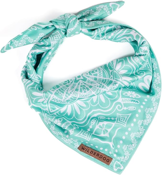Wilderdog Dog Bandana with Lightweight Quick Drying Poly-Blend Mesh Material in Agave