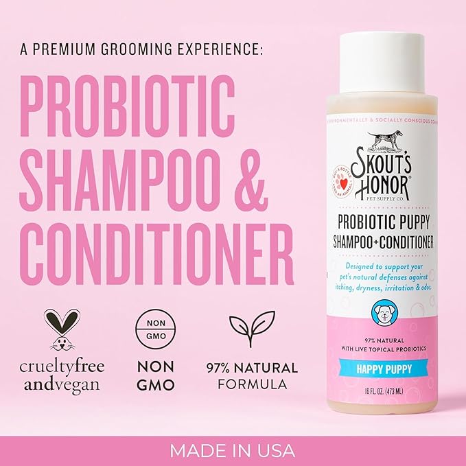 SKOUT'S HONOR Probiotic Grooming Essentials Bundle - Happy Puppy