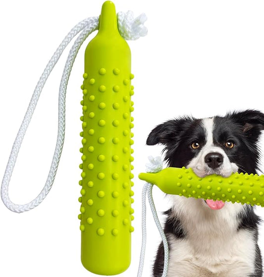 BINGPET Dog Float Bumper Toy,10.8 Inch Large Training Dummy Retrieving Bumpers Summer Pool Toy Tug Game for Large XL Dogs Retriever(Green)