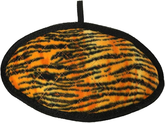 TUFFY - World's Tuffest Soft Dog Toy - MEGA -Multiple Layers. Made Durable, Strong & Tough. Interactive Play (Tug, Toss & Fetch). Machine Washable & Floats (Odd Ball Tiger, Large 2 Pack)