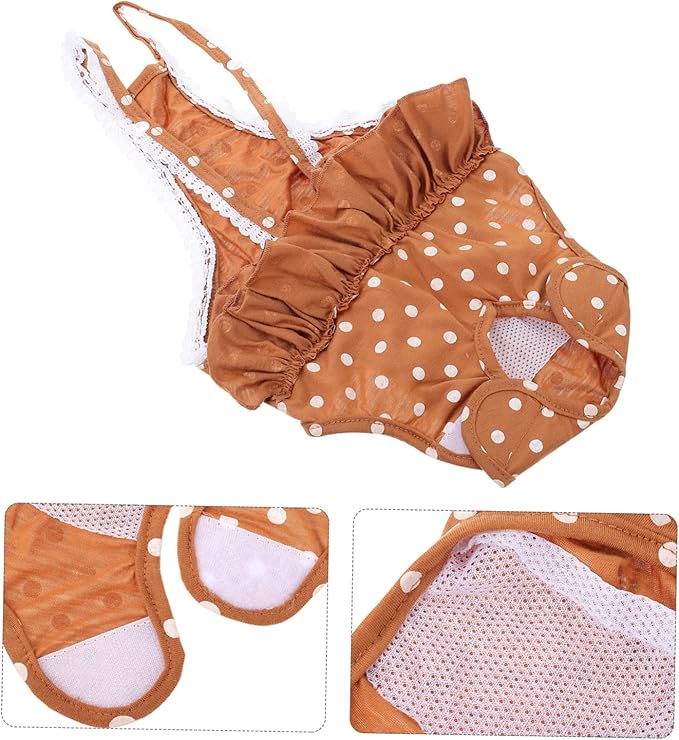 1pc Puppy Diaper Pant Breathable Dog Diapers for Female Dogs Stylish Design for Menstruation and Clean Floors