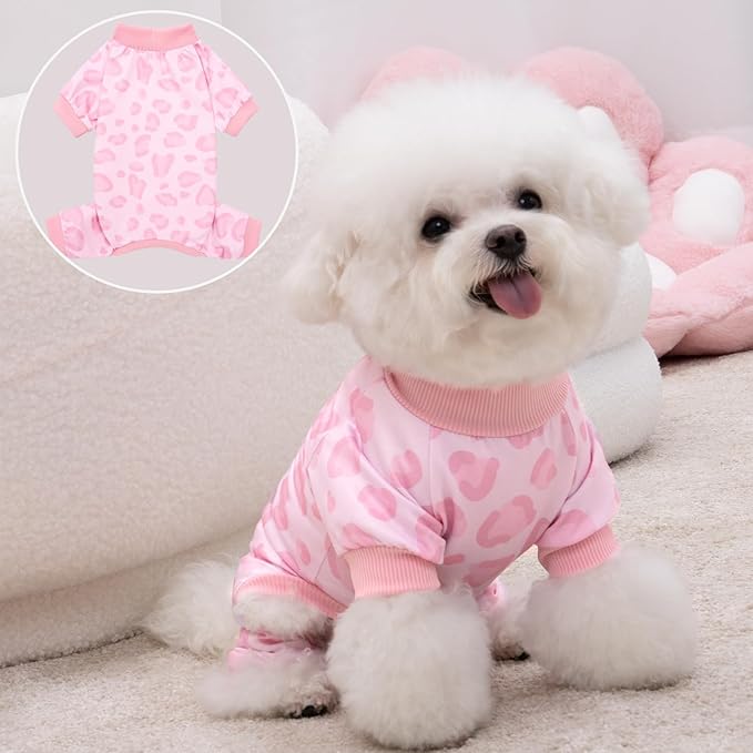 XPUDAC Matching Dog and Owner Clothes Dog Pajamas for Small Medium Dogs Stretchable Pet Onesies, Owner and Doggie Pjs are Sold Separately, XS