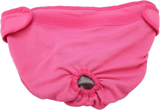 Dog Sanitary Pant,Breathable Cotton Washable Female Dog Diaper Dog Suspender Nappy Menstrual Underwear Pants for Girl Female Dog Menstruation and Avoid Harassment (M)
