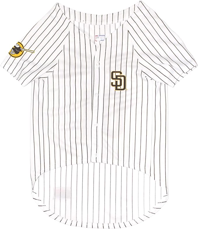 Official MLB San Diego Padres Pet Jersey for Dogs & Cats, Size Large - Stylish Baseball Jersey for Your Furry Fan- Show Off Team Spirit with The Perfect Fan Apparel Gear for Pet, Dog & Cat