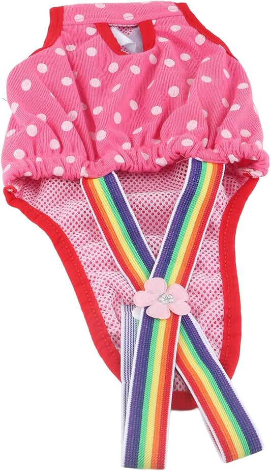 Female Dog Puppy Pet Diaper Menstrual Suspender Underwear Reusable Washable Shorts Rose Red XS (No. 8 (XS) Recommends Selling Attributes)