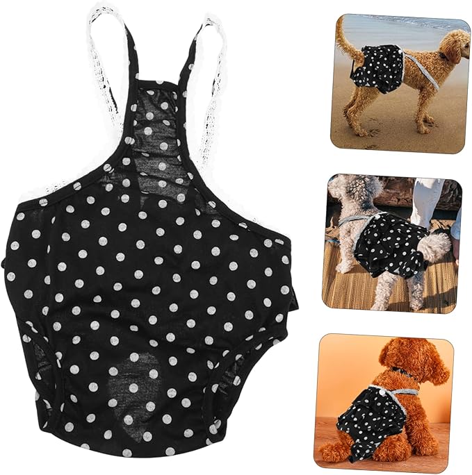 1pc Dog Physiological Pants Breathable Reusable Diapers for Female Dogs Heat Comfortable Menstrual Underwear Washable Pantie for Pets