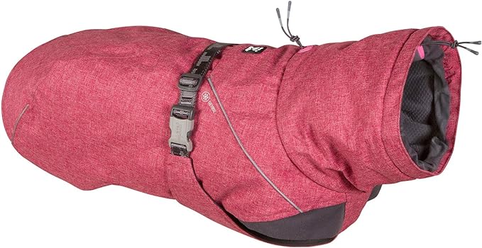Hurtta Expedition Parka, Winter Dog Coat, Beetroot, 14XL