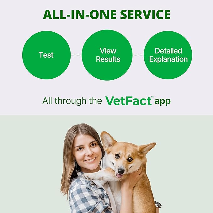 [5Kits] Free Mobile App 10 Parameter Urine Test Strips for Cat & Dog, Cat & Dog UTI Test Strips at Home ; Glucose, Specific Gravity, pH, Ketone, Protein & More