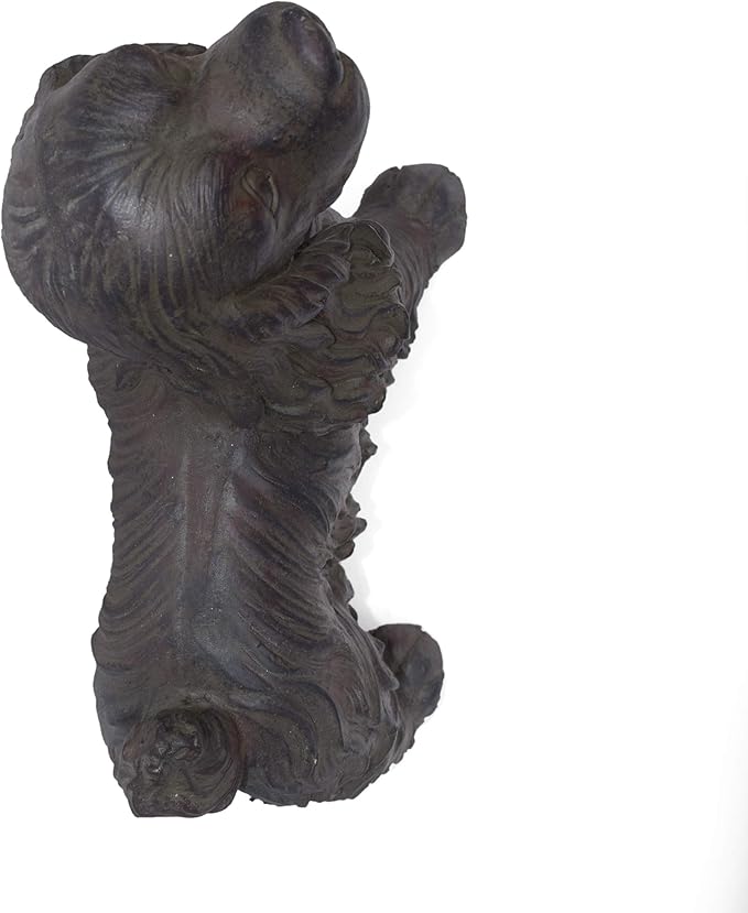 Christopher Knight Home Messiah Outdoor Cocker Spaniel Dog Garden Statue, Brown Finish