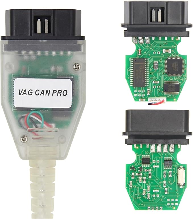 V5.5.1 FT245RL CAN Bus+UDS+K-line Diagnostic Cable Vag Can Pro VCP with Dongle Encryption Dog