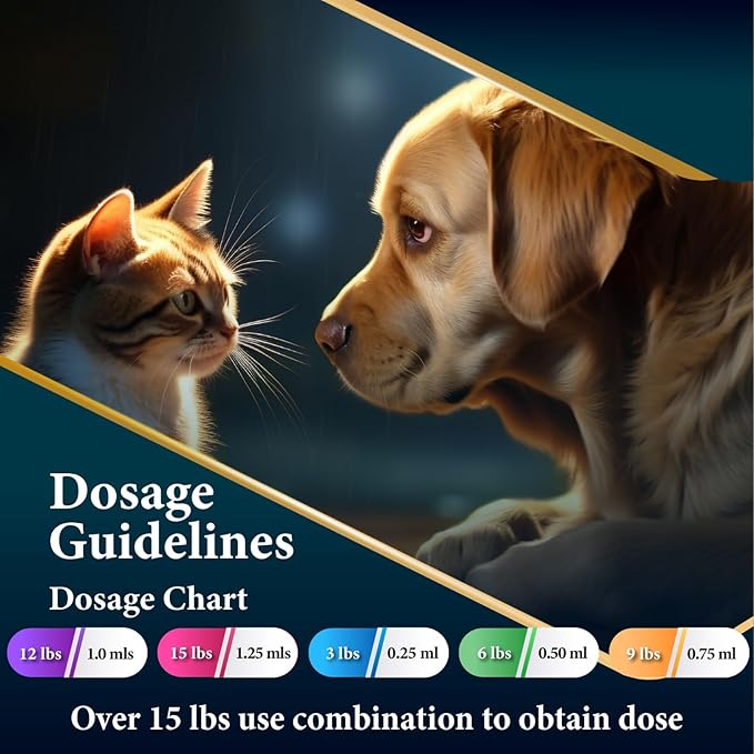No More Tapeworms in Cats and Dogs- Dewormer for Cats and Dewormer for Dogs - Chicken Flavour 120 MLS with 3ml Dropper