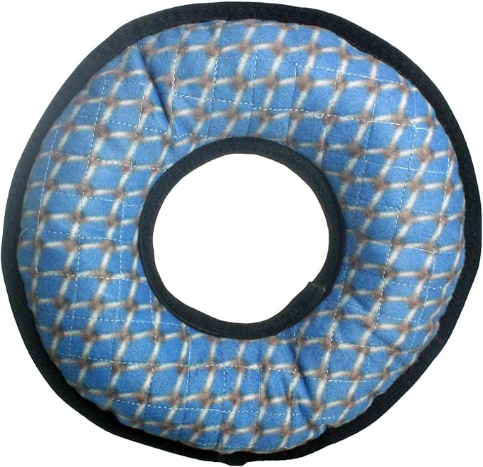 TUFFY - World's Tuffest Soft Dog Toy - MEGA -Multiple Layers. Made Durable, Strong & Tough. Interactive Play (Tug, Toss & Fetch). Machine Washable & Floats (Ring Chain Link, Large 2 Pack)