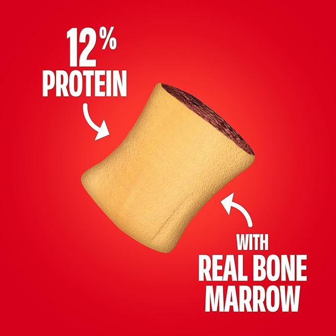 Milk-Bone MaroSnacks Small Dog Treats with Real Bone Marrow, 40 Oz. Canister
