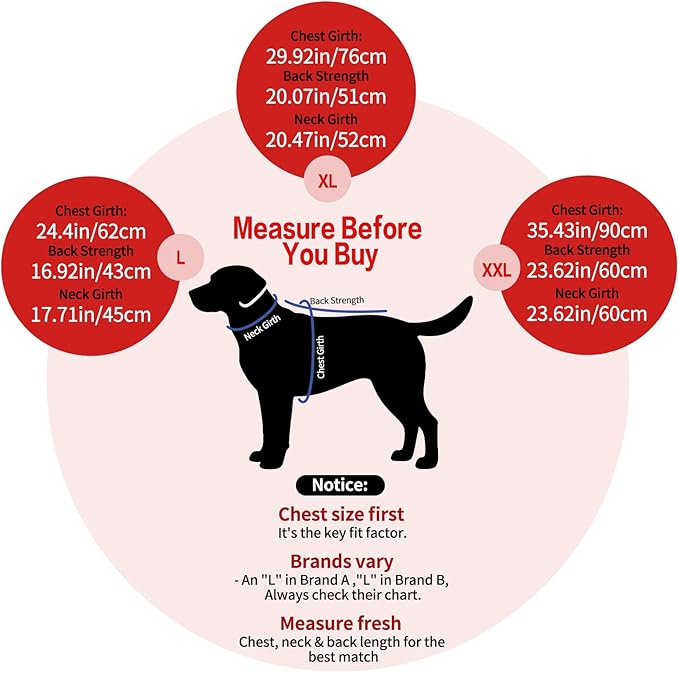Dog Coats for Medium Dogs with Harness Built in, Waterproof Dog Jacket Warm Pet Winter Coat Snowsuit for Cold Weather, Reflective Fleece Windproof Jacket, Red, U-LDMF01L