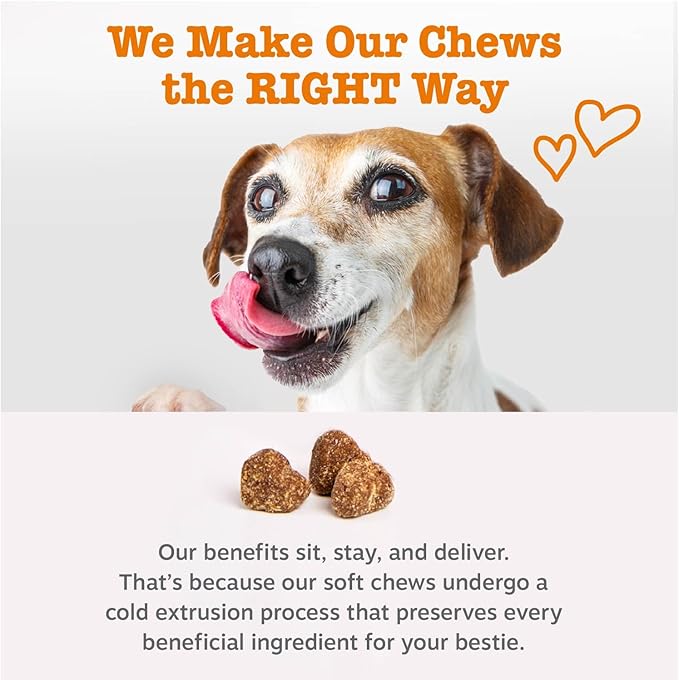 Zesty Paws Mobility Bites Joint Supplement for Dogs - Soft Chews with Glucosamine for Dogs, Chondroitin, & MSM + Vitamins C and E - Hemp - Chicken - 90ct