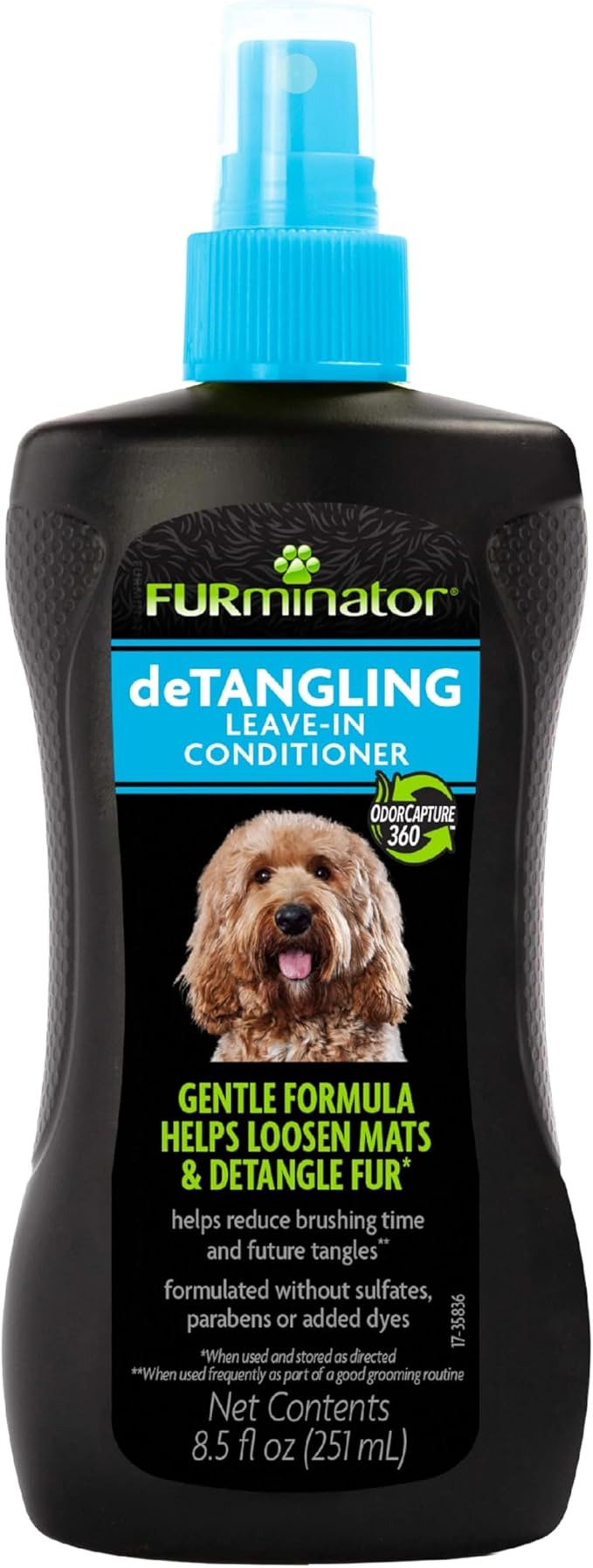 FURminator Doodle Bundle | FURminator 2-in-1 Doodle Grooming Tool for Dogs & deTangling Leave-in Conditioner Spray 8.5oz