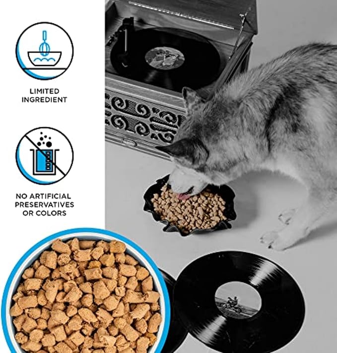 BIXBI Liberty Freeze-Dried Dog Food Topper & Treats, Chicken & Salmon – 94% Meat & Organs, No Refrigeration – USA Made, 12 oz