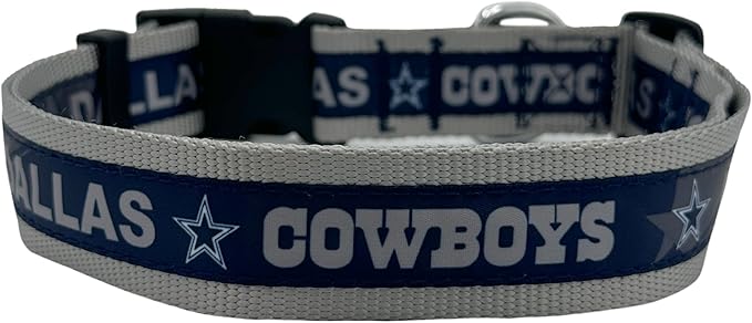 Pets First NFL Dallas Cowboys Licensed PET COLLAR, Extra Large - Heavy-Duty, Strong, and Durable Dog Collar. Available in 31 Football Teams and 4 Sizes