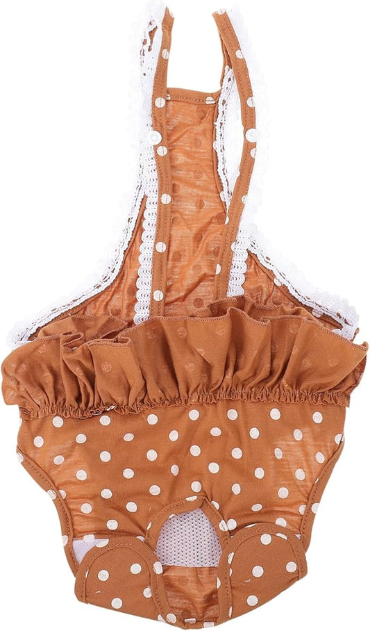 balacoo 1pc Pet Pantie for Female Dogs Comfortable Dog Diaper Panty Cute Design for Menstruation Keeps Pets Tidy for Heat Pregnancy Prevention