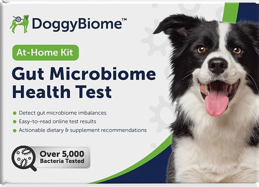 AnimalBiome Dog Gut Health Test – DoggyBiome At Home Stool Testing Kit, Canine Fecal Analysis for Digestive Issues, Diarrhea & Allergy Insights w/Personalized Report & Custom Plan (Dogs Outside US)