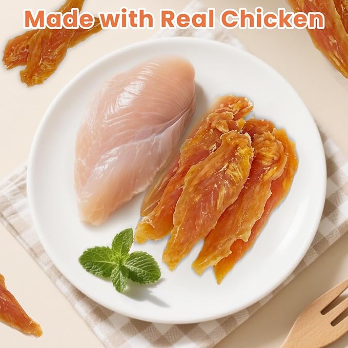 Chicken Jerky for Dogs 2 Pound – Real Chicken Breast, High Protein, Natural Dog Treats, Training Rewards, Easy to Chew