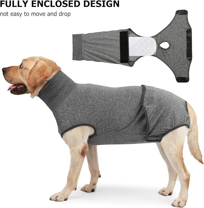 Dog Diapers Sanitary Panties, Full Body Dog Diaper Reusable Dog Physiological Clothing, Physiological Period Surgical Recovery Suit for Male and Female Dogs Menstruation Neuter Surgical Recovery(XXXL)