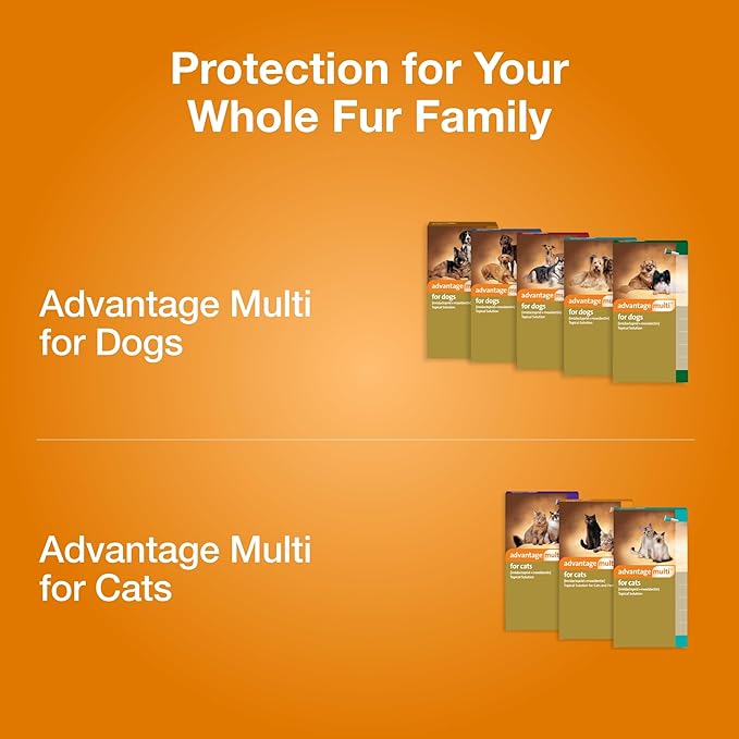 Advantage Multi Topical Solution for Dogs 6 Doses, 88.1-110 lbs (Brown)