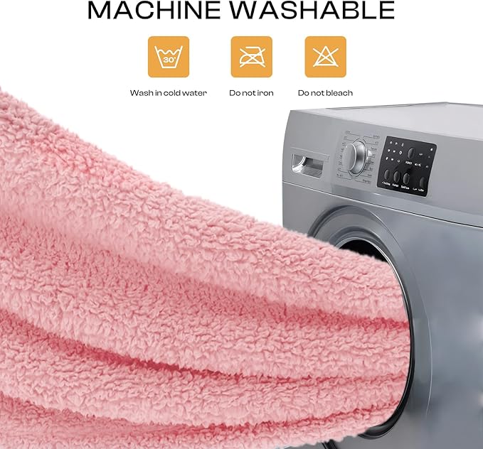 Luciphia Premium Fleece Pet Blanket for Small Medium Dogs Puppy Soft Sherpa Calming Cat Throw Blankets(Pink,30x20 inches)