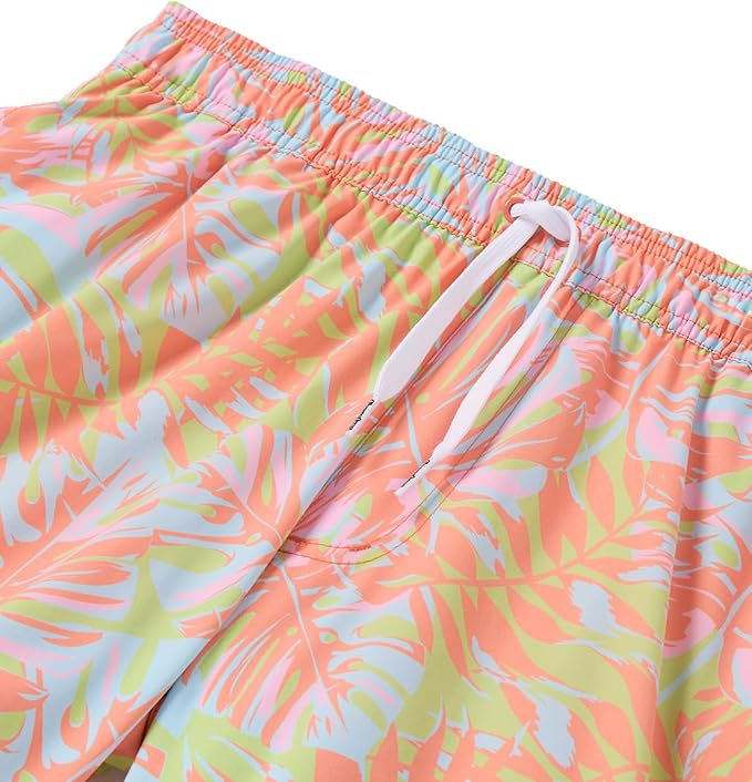 Tipsy Elves Men's Stretch Swim Trunks 7 Inch Inseam 4-Way Stretch with Mesh Liner - Quick-Dry Funny Swimwear Bathing Suit