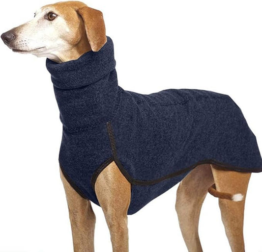 Esobo Fleece Dog Apparel Winter Warm Dog Coat Doggie Turtleneck Cozy Jacket Soft Shirt Vest Stylish Pet Outfits for Small Medium Large Dogs