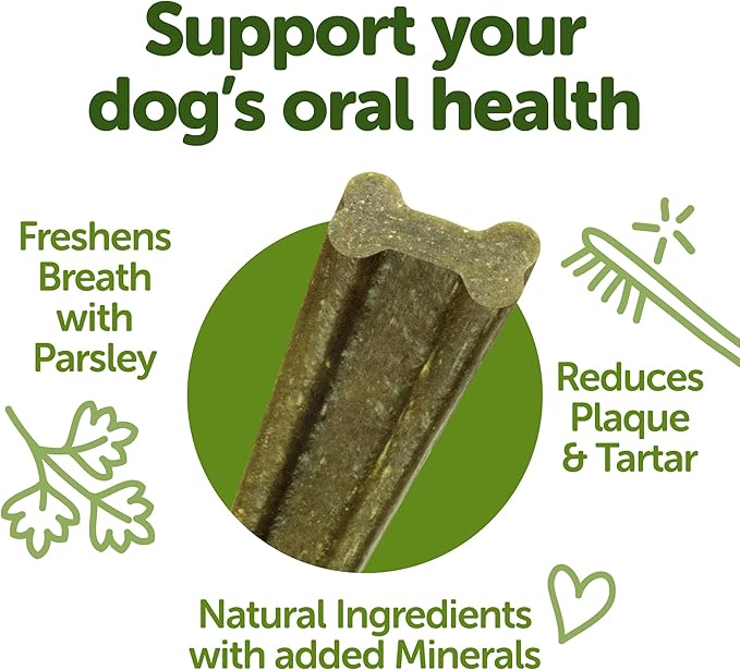 WHIMZEES Wellness Freshzees Dog Dental Treats, Small Size Stick, (28 Count)