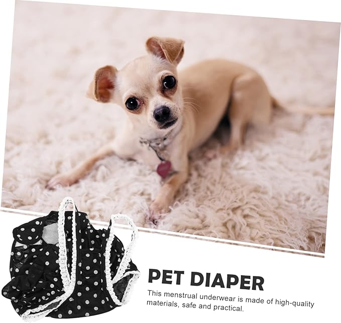 balacoo 1pc Pet Panties for Female Dogs Comfortable Menstruation Underwear Elegant Prevents Mating During Estrus