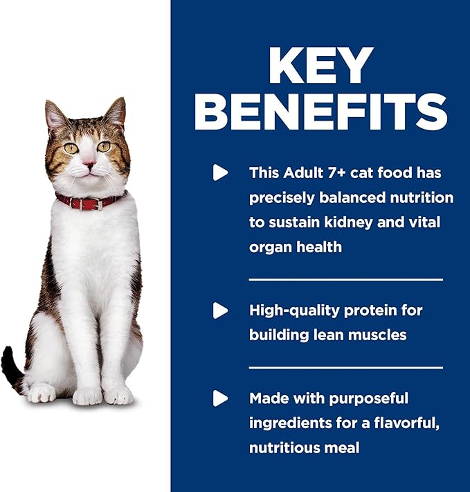 Hill's Science Diet Adult 7+ Wet Cat Food, Tuna Stew, 5.5 oz. Cans, 24-Pack