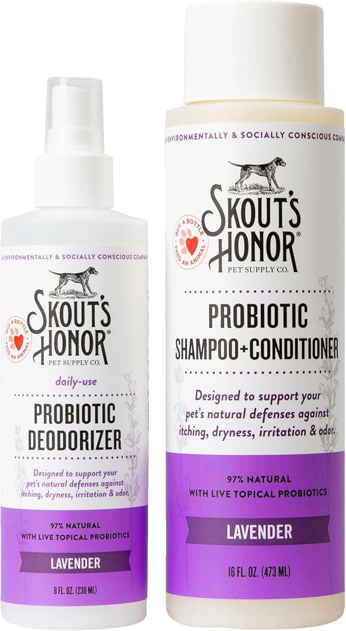 SKOUT'S HONOR Probiotic Grooming Essentials Bundle - Lavender
