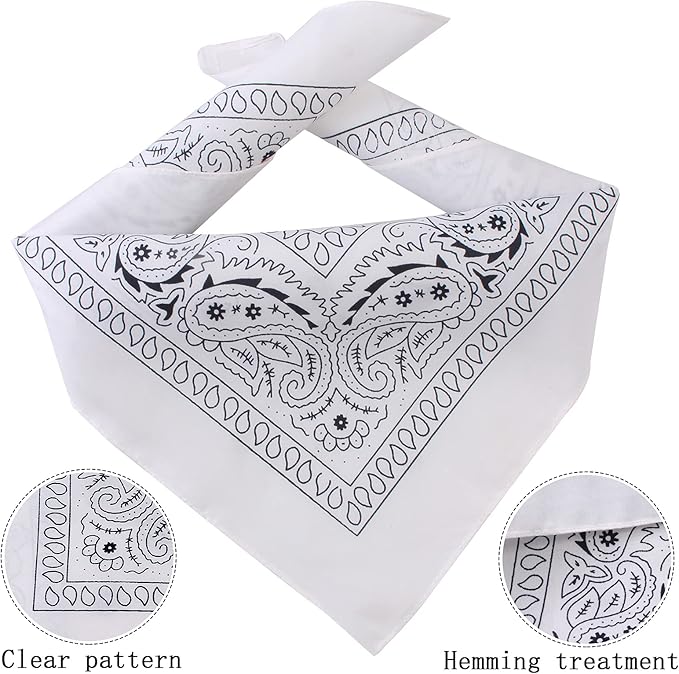 Yewong Pet Cowboy Costume Accessories - Dog Cat Pet Size Cowboy Hat and Bandana Scarf West Accessories for Puppy Kitten Party Festival and Daily Wearing Set of (Black Hat+White Bandana)
