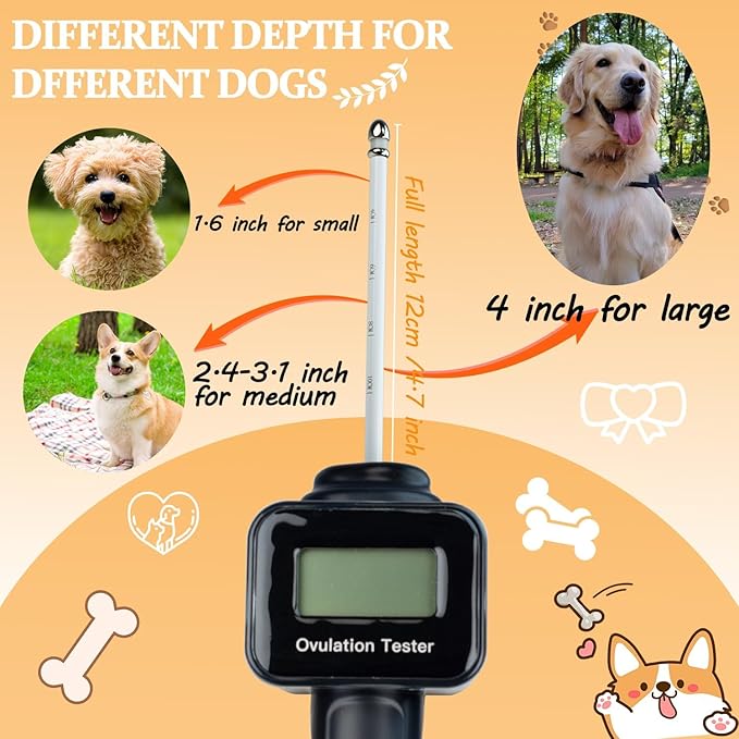 Dog Ovulation Detector Pet Ovulation Tester Canine Breeder Estrus Tester Progesterone Test Machine Ovulation Data Test Breeder Mating Tool for Dog Cattle Horse Pig Cat
