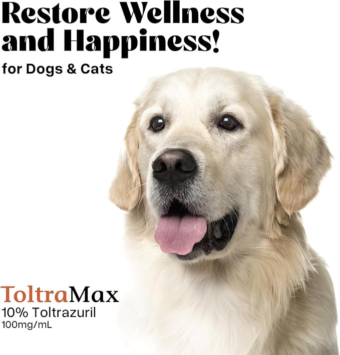 Toltrazuril 10.0% for Horses, Dogs, Cats, 500mL/16.9 Ounce, for Non-Food Chain Animals, Peanut Butter