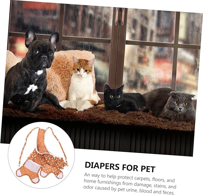 1pc Dog Diaper Panties for Female Dogs Breathable and Absorbent Design for Menstruation and Stylish Pattern