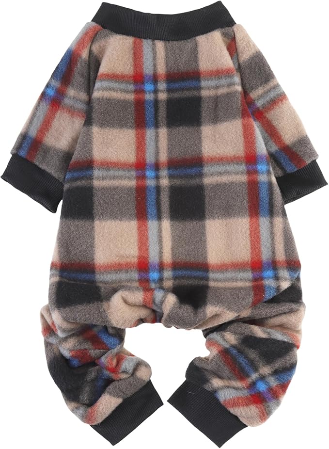 SCENEREAL Dog Pajamas for Small Dogs, Small Dogs Sweater, Soft and Warm Puppy Clothes, Holiday Onesie Christmas Outfits for Doggie Cold Winter - Dog Jammies Pjs