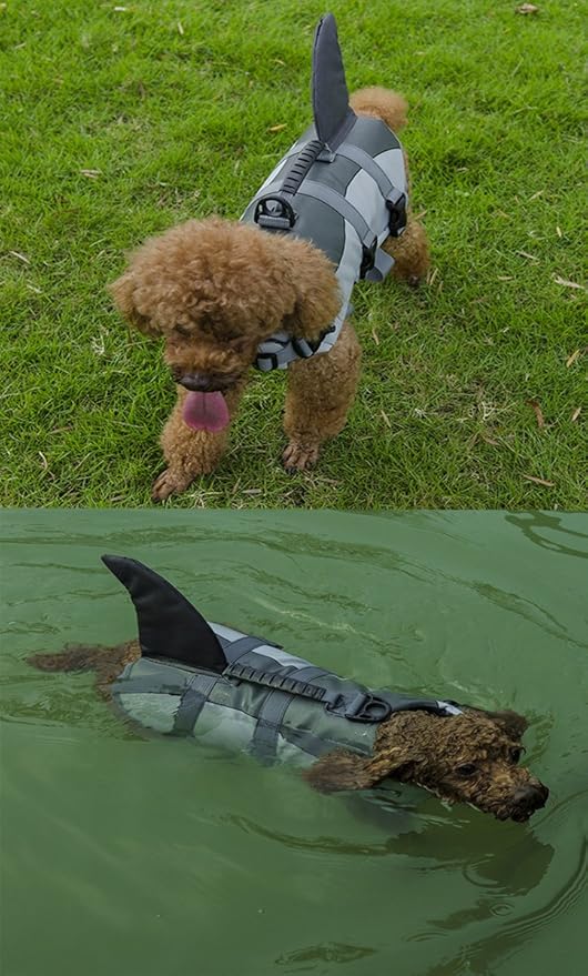 Dog Life Jackets,Saver Life Jacket,Swimming Vest Quick-Drying,Dog Saver Vest with Safety Handle